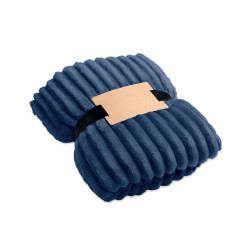 Coperta a righe in pile RPET