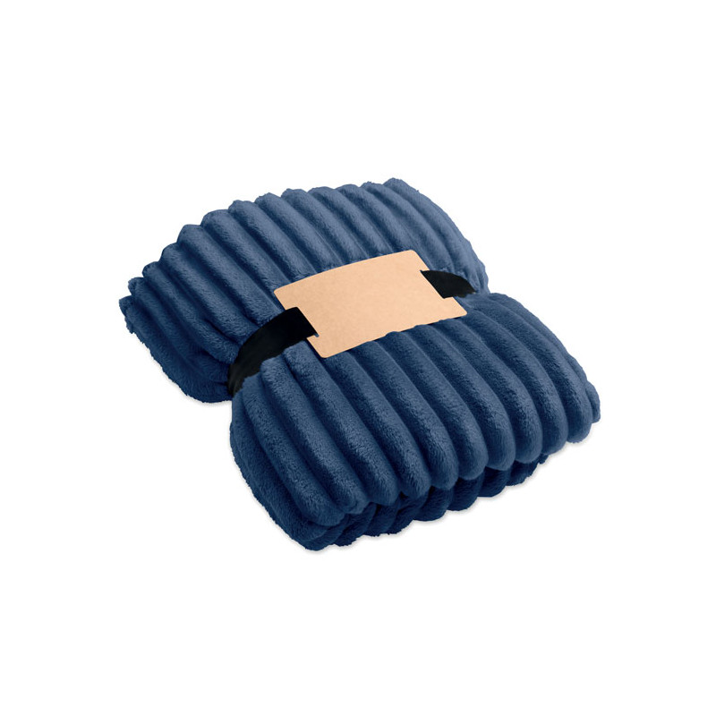Coperta a righe in pile RPET