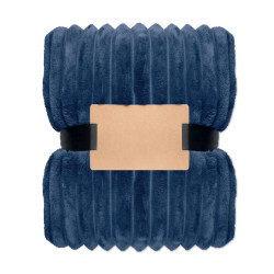 Coperta a righe in pile RPET