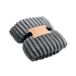Coperta a righe in pile RPET