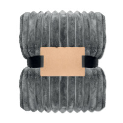 Coperta a righe in pile RPET