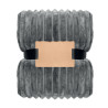 Coperta a righe in pile RPET