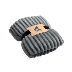 Coperta a righe in pile RPET