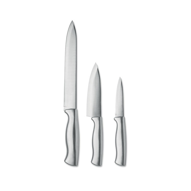 Set 3 coltelli in acciaio inox