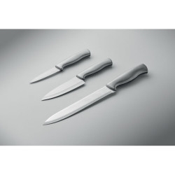 Set 3 coltelli in acciaio inox