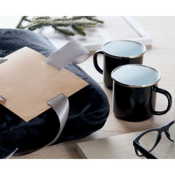 Coperta in pile e set 2 tazze