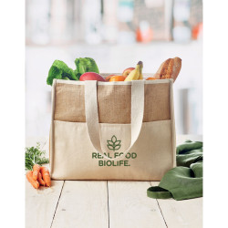 Shopper in tela e juta