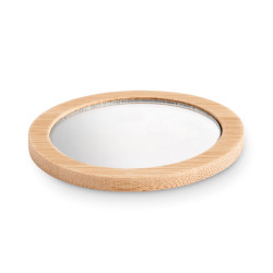 Specchio da trucco in bamboo