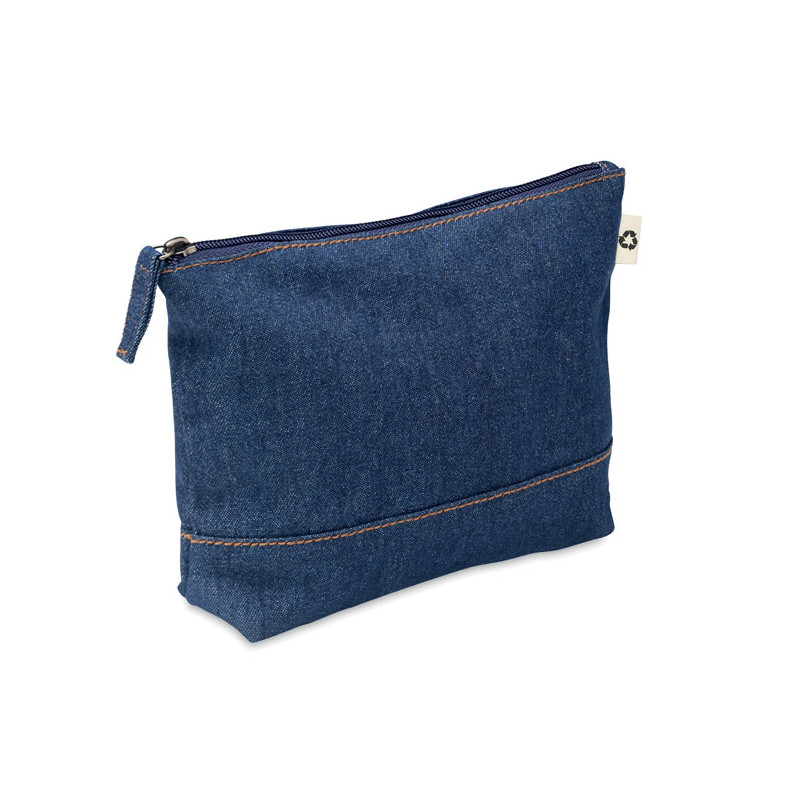 Trousse in denim riciclato