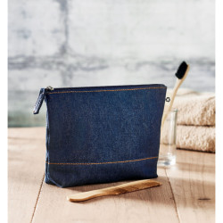 Trousse in denim riciclato
