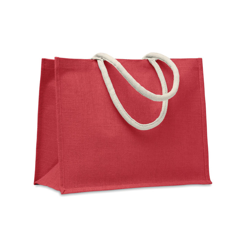 Borsa in iuta. Manici in cotone