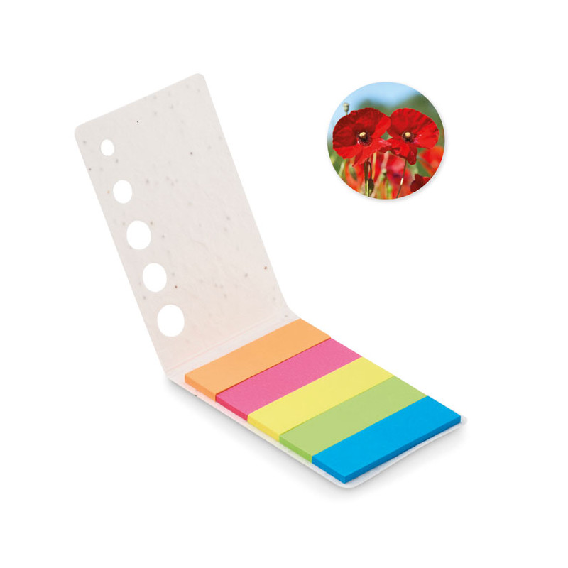 Segnapagina in carta con semi