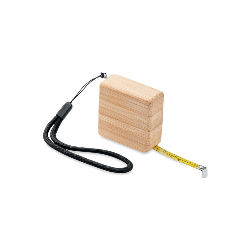 Metro retrattile in bamboo 1m