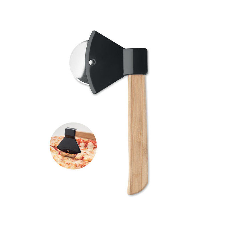 Tagliapizza con manico in bamboo