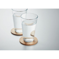 Set di 6 sottobicchieri di bamb