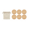 Set di 6 sottobicchieri di bamb