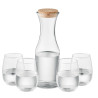 Set bicchieri e caraffa in vetro
