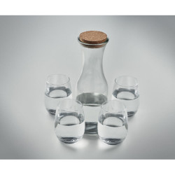 Set bicchieri e caraffa in vetro