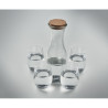 Set bicchieri e caraffa in vetro
