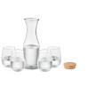 Set bicchieri e caraffa in vetro