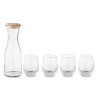 Set bicchieri e caraffa in vetro