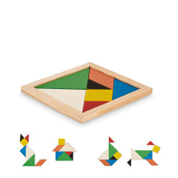Puzzle Tangram in legno