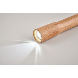 Torcia in legno con luce COB