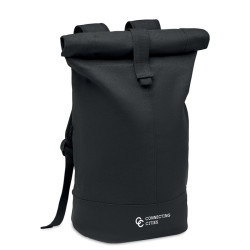 Zaino in tela lavata Rolltop