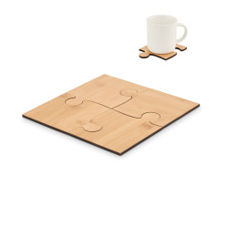 Set di 4 sottobicchieri puzzle