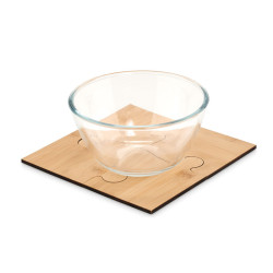 Set di 4 sottobicchieri puzzle
