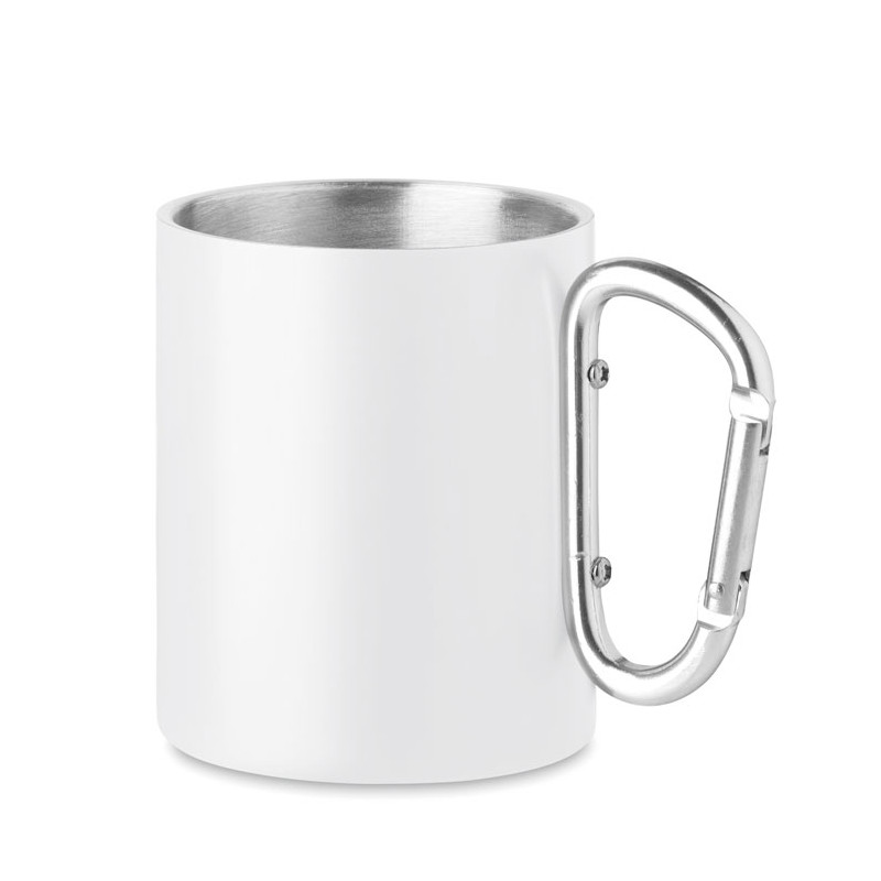Tazza in metallo c/moschettone