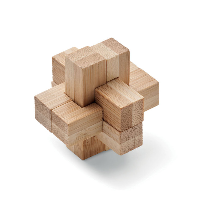 Puzzle rompicapo in bambù