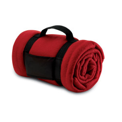 Coperta in pile con manico