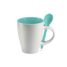 Tazza bicolore con cucchiaino