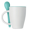 Tazza bicolore con cucchiaino