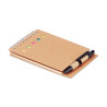 Blocco notes con penna e fogli