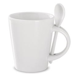 Tazza e cucchiaino in porcella