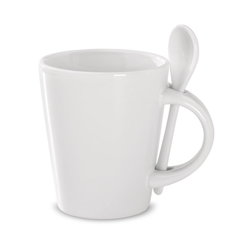 Tazza e cucchiaino in porcella