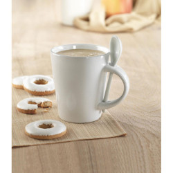 Tazza e cucchiaino in porcella