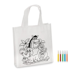 Mini borsa shopper da colorare