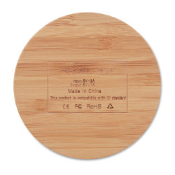 Caricatore wireless in bamboo