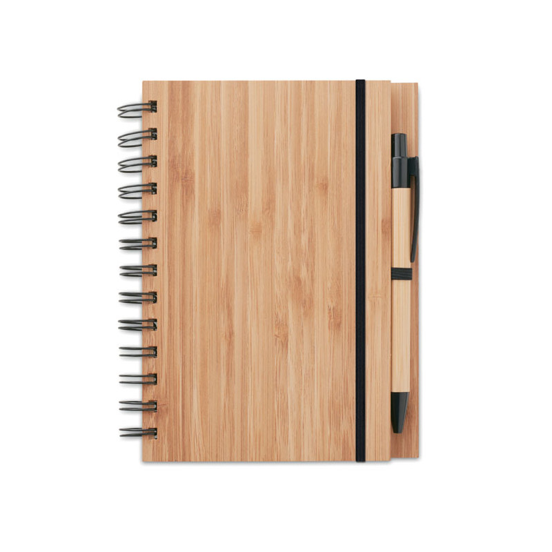 Notebook in bamboo con penna