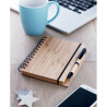 Notebook in bamboo con penna