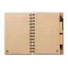 Notebook in bamboo con penna