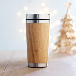 Thermos doppio strato bamboo 400ml