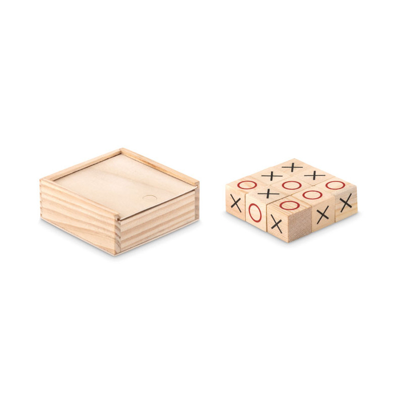 Gioco del tris in legno