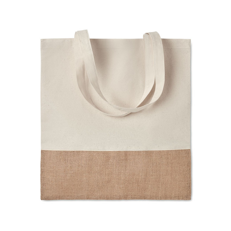 Shopper con dettagli in juta