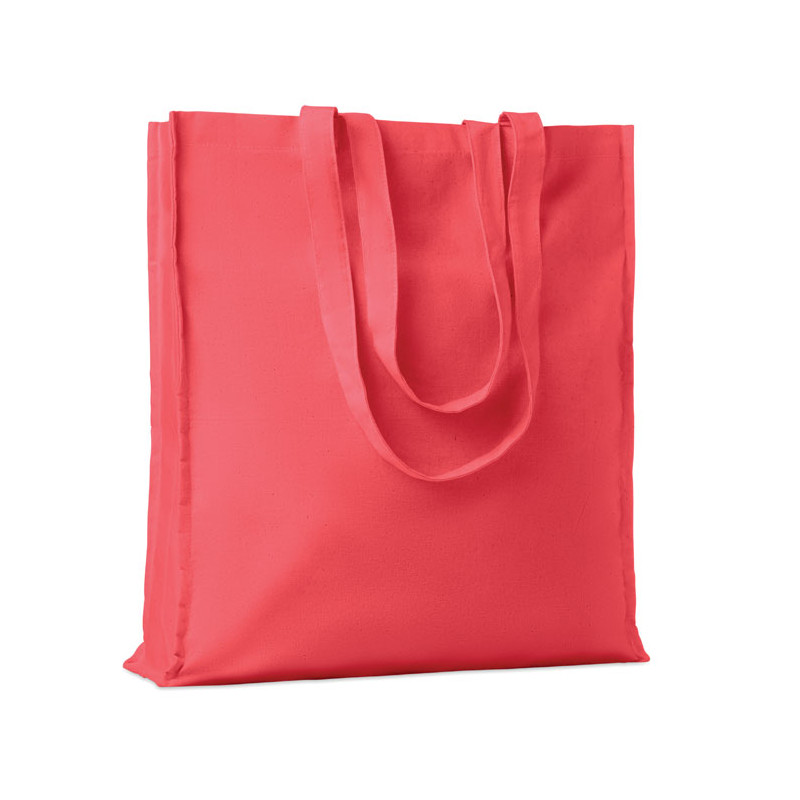 Shopper in cotone c/soffietto