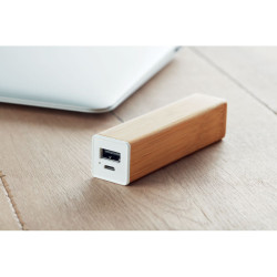 Power bank in bamboo