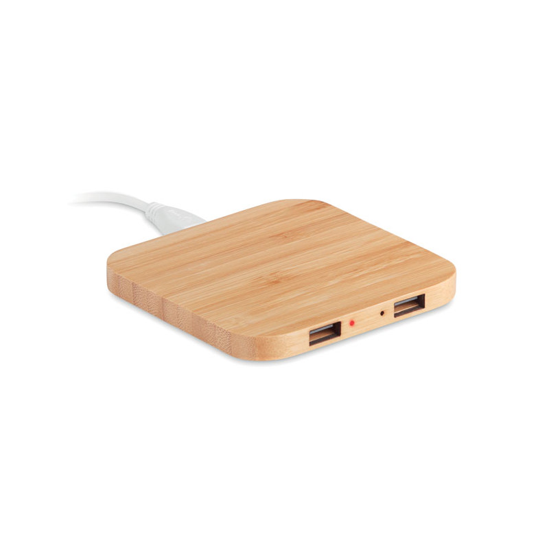Caricatore wireless in bamboo